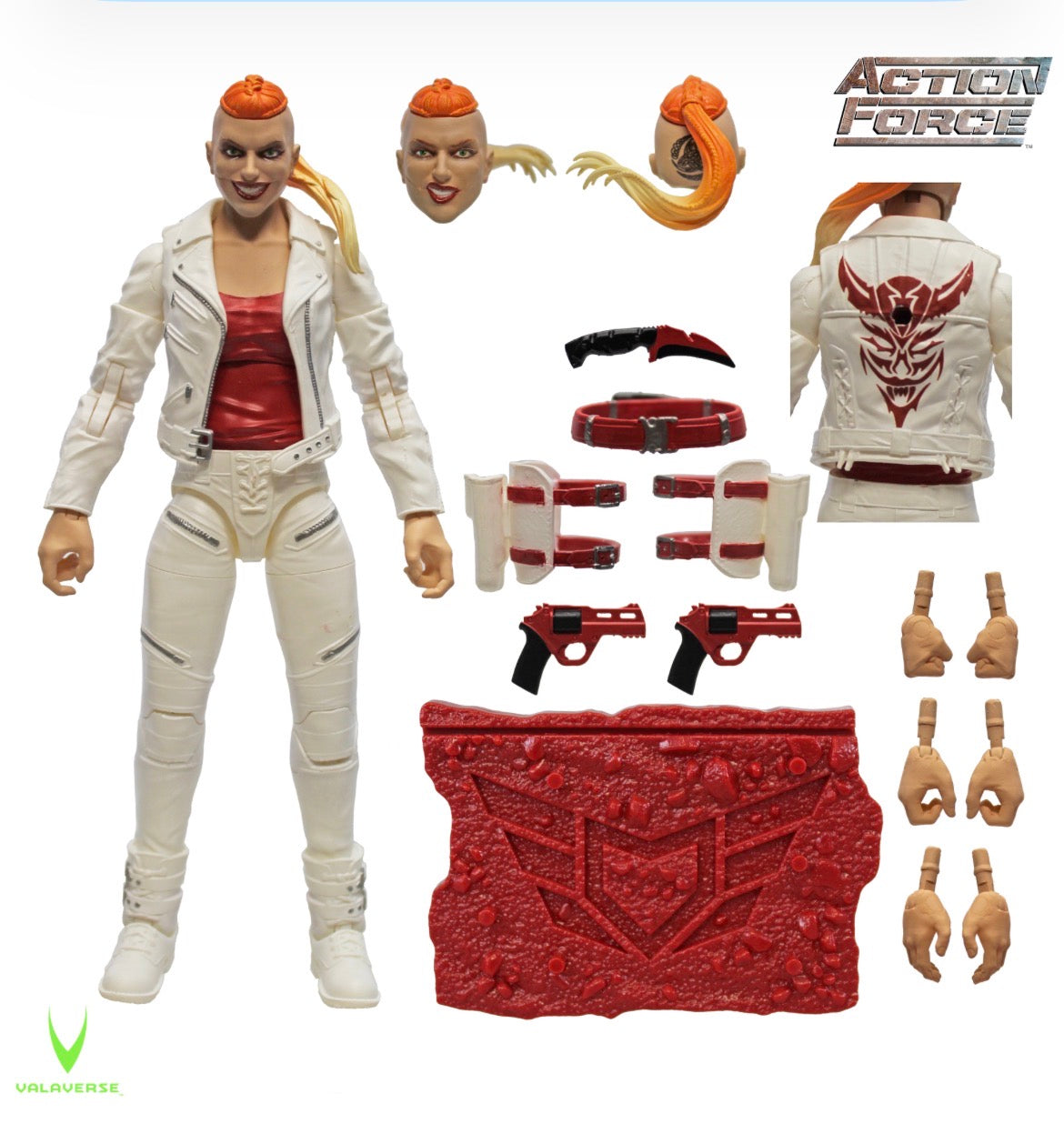 1/12 Scale Modern Era Female Gangster Pandora White Version - Valaverse Action Force
