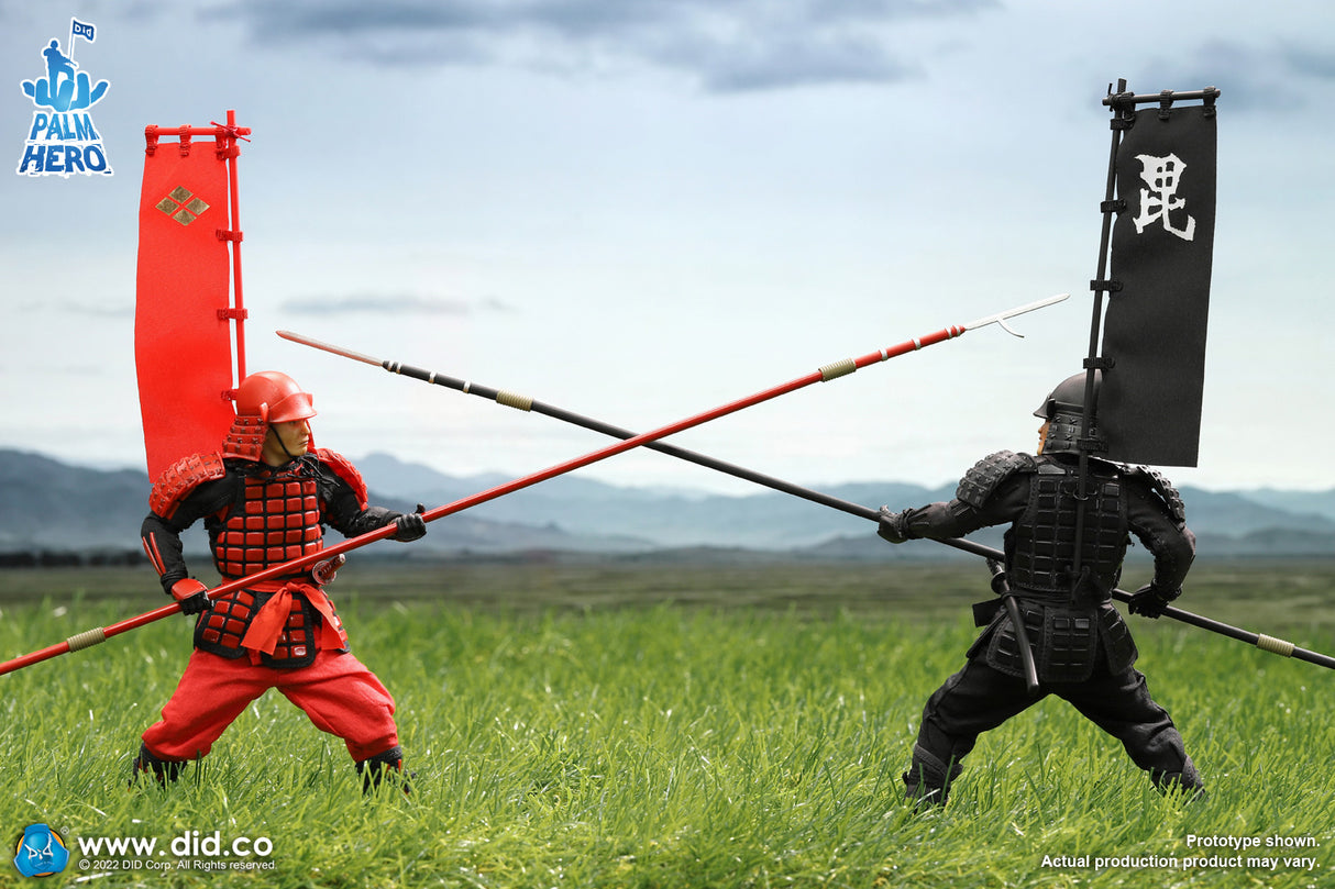 1/12 Scale Palm Hero Series Japan Sengoku Soldier (Red) - NIB DID XJ80016A