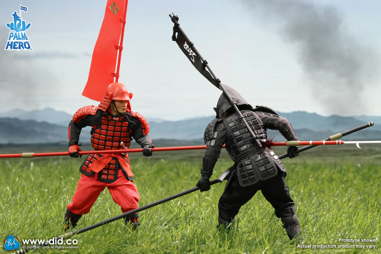 1/12 Scale Palm Hero Series Japan Sengoku Soldier (Red) - NIB DID XJ80016A