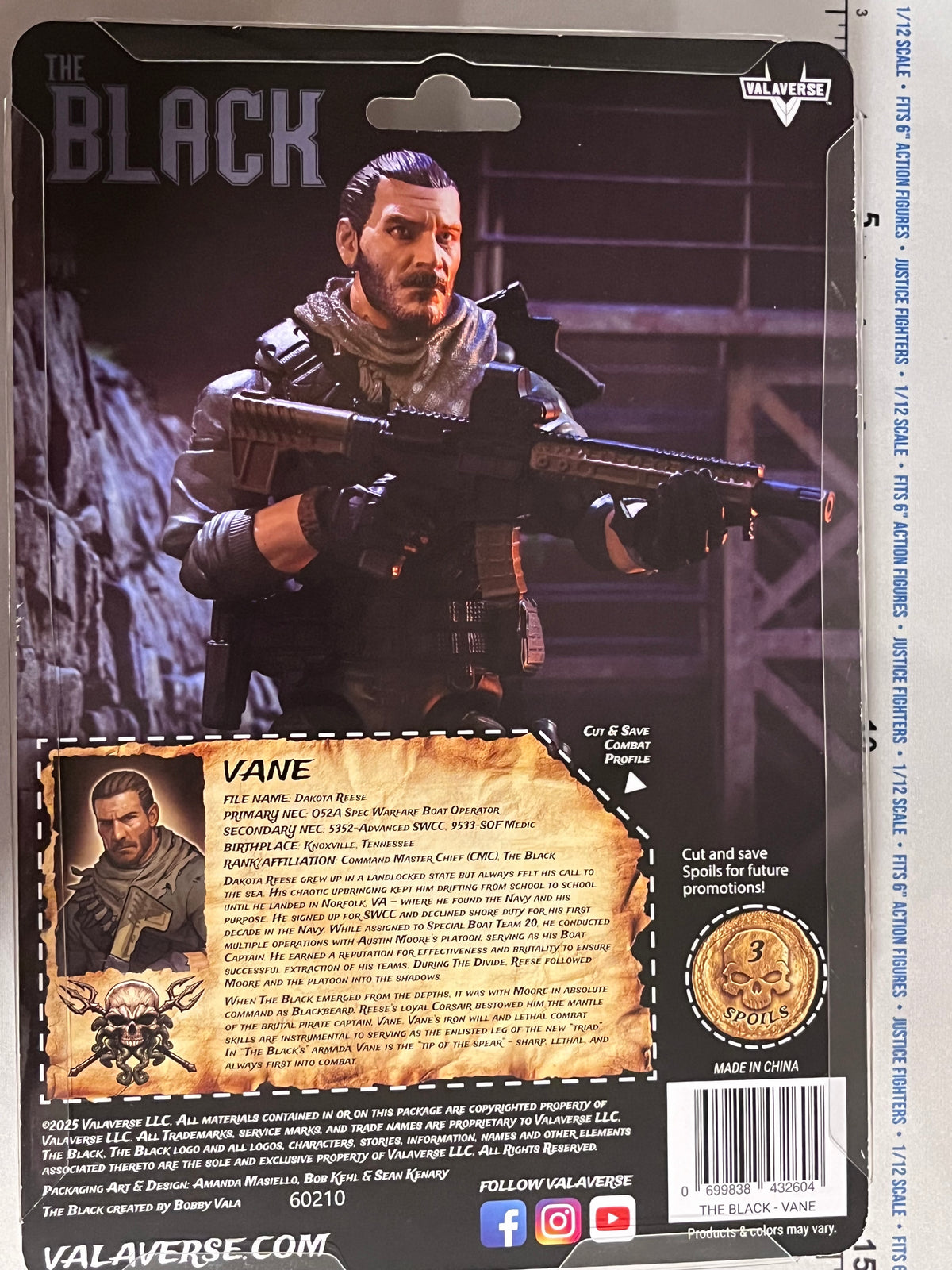 1/12 Scale Modern Era Pirate Vane - NIB Valaverse The Black