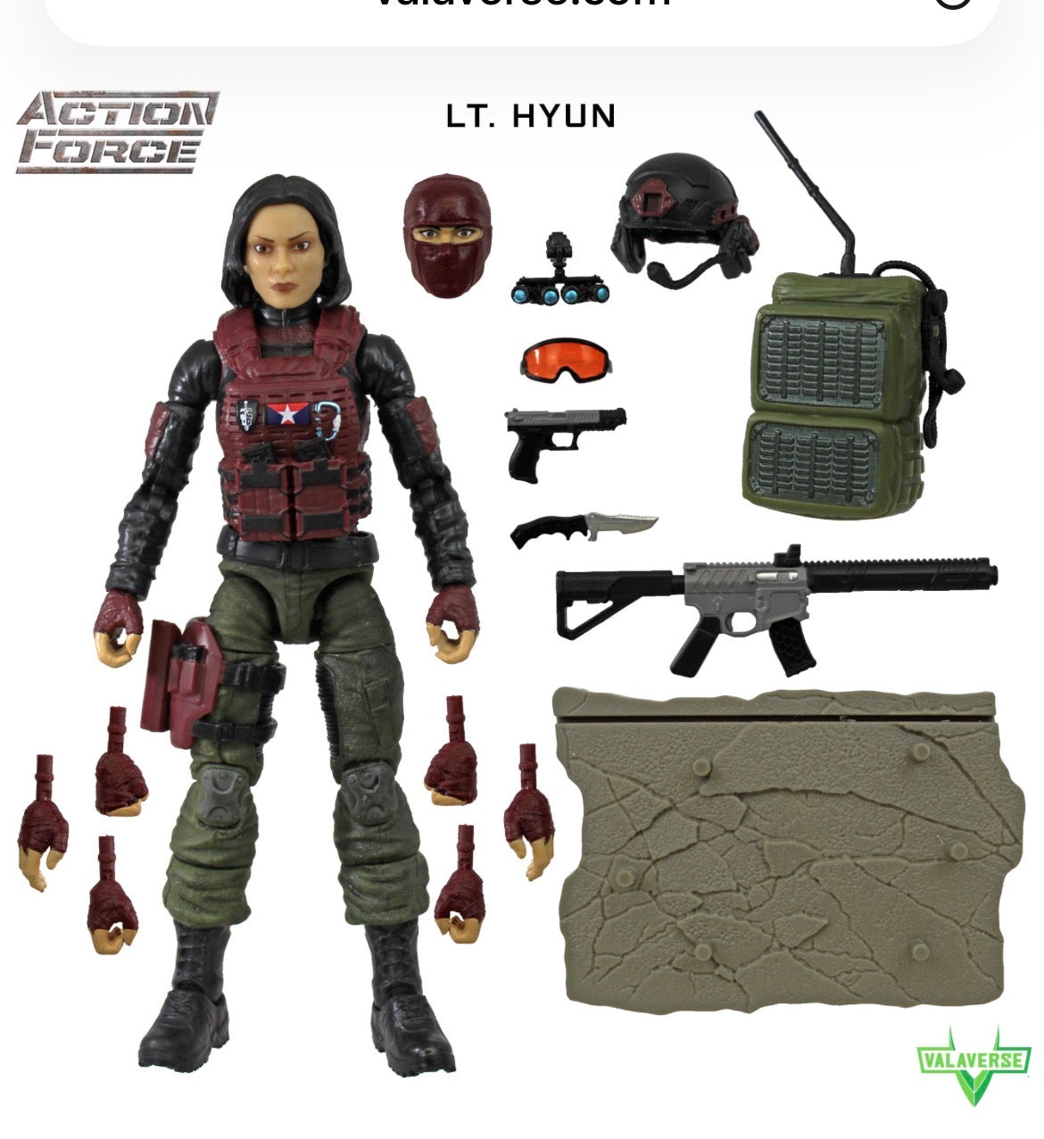 1/12 Scale Modern Action Force Lt Hyun - Valaverse