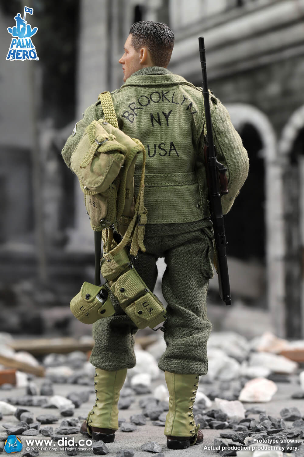 1/12 Scale Palm Hero Series WWII US 2nd Ranger Battalion Series 4 – Private First Class Reiben - NIB DID XA80012