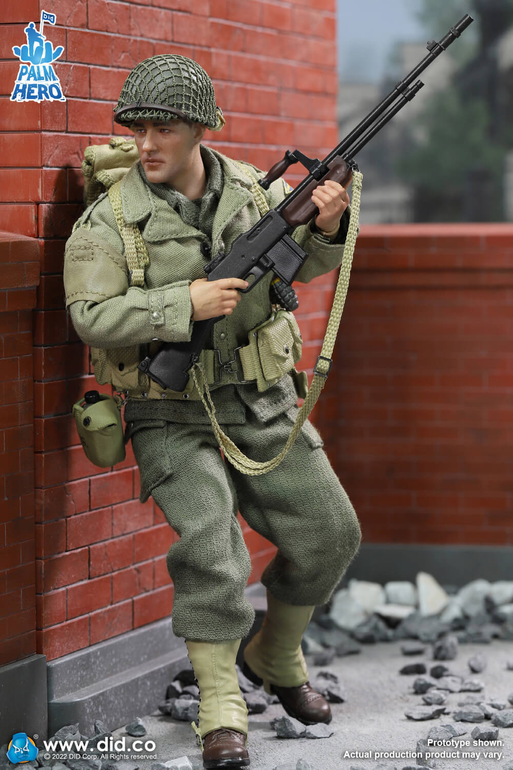 1/12 Scale Palm Hero Series WWII US 2nd Ranger Battalion Series 4 – Private First Class Reiben - NIB DID XA80012