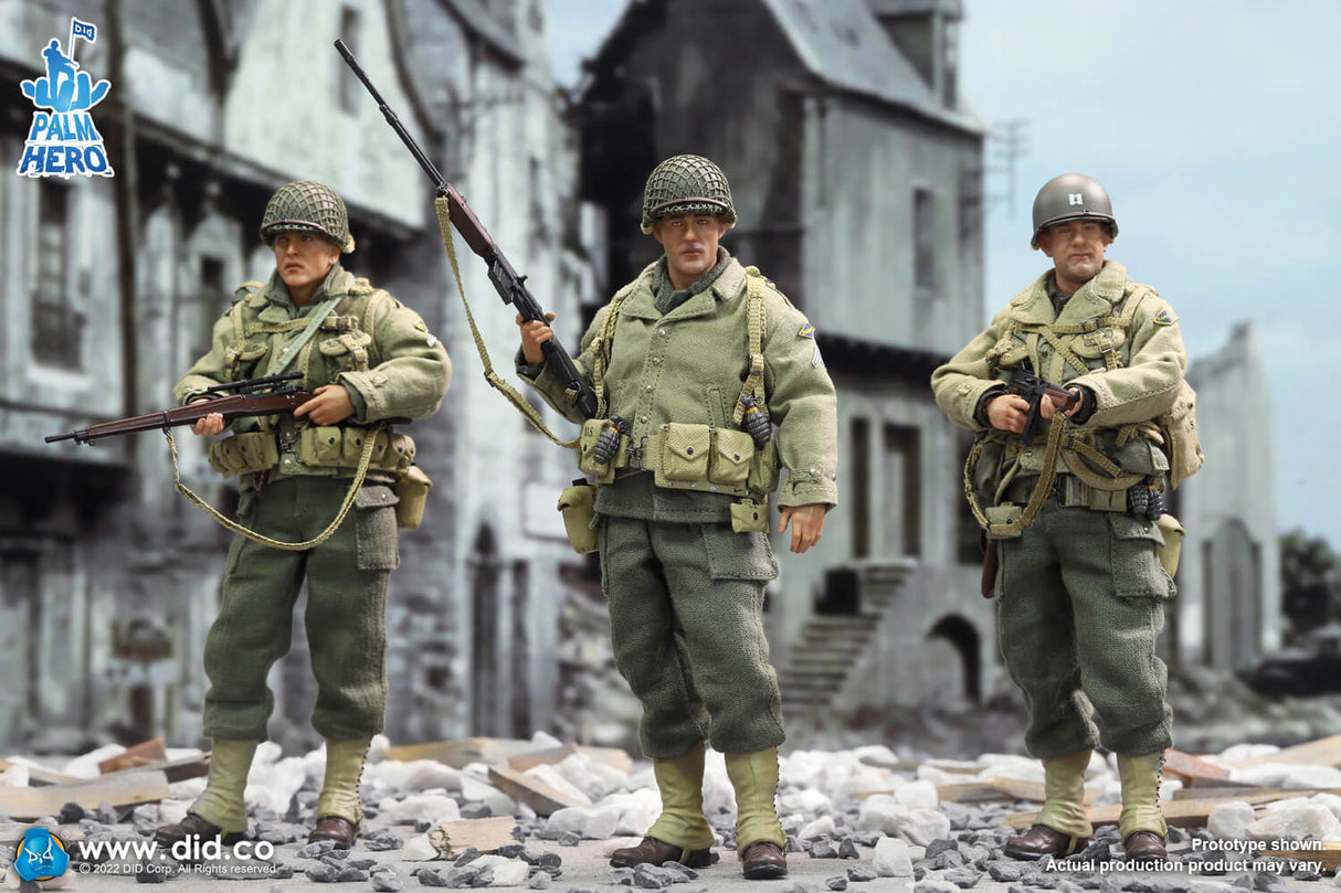 1/12 Scale Palm Hero Series WWII US 2nd Ranger Battalion Series 4 – Private First Class Reiben - NIB DID XA80012