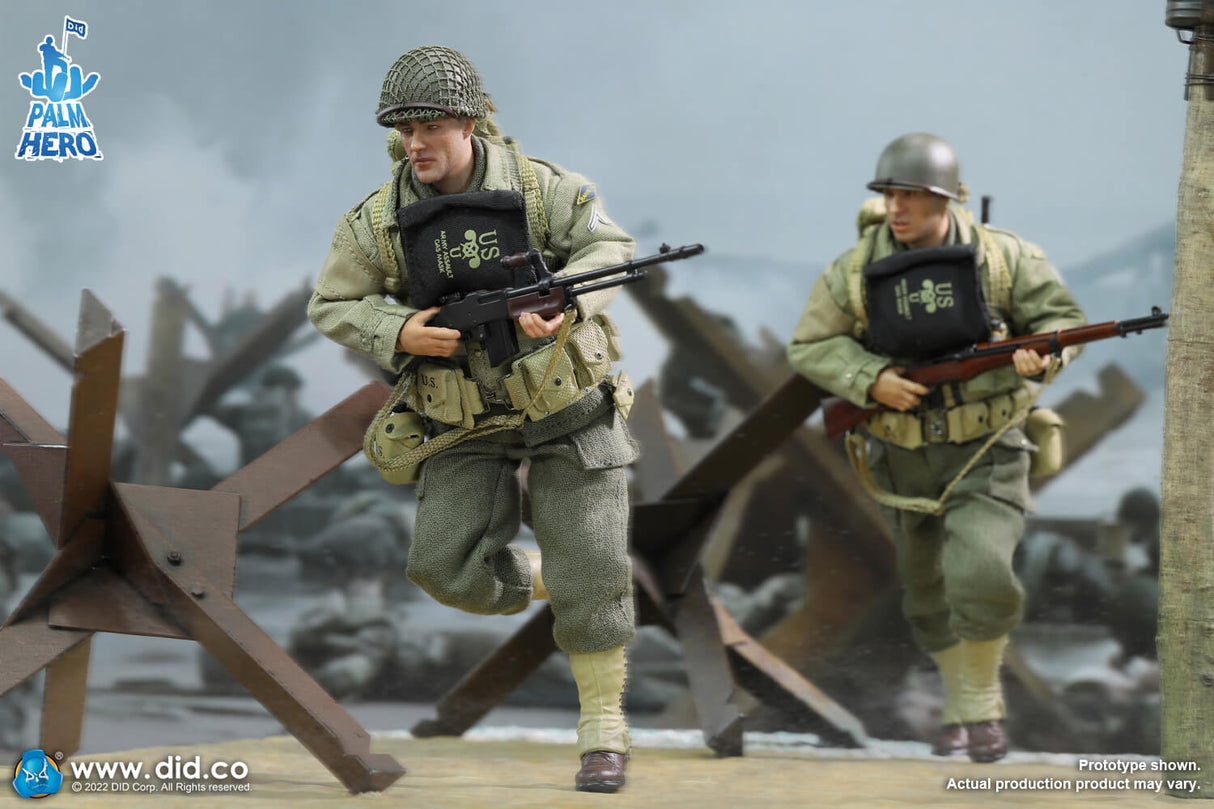 1/12 Scale Palm Hero Series WWII US 2nd Ranger Battalion Series 4 – Private First Class Reiben - NIB DID XA80012