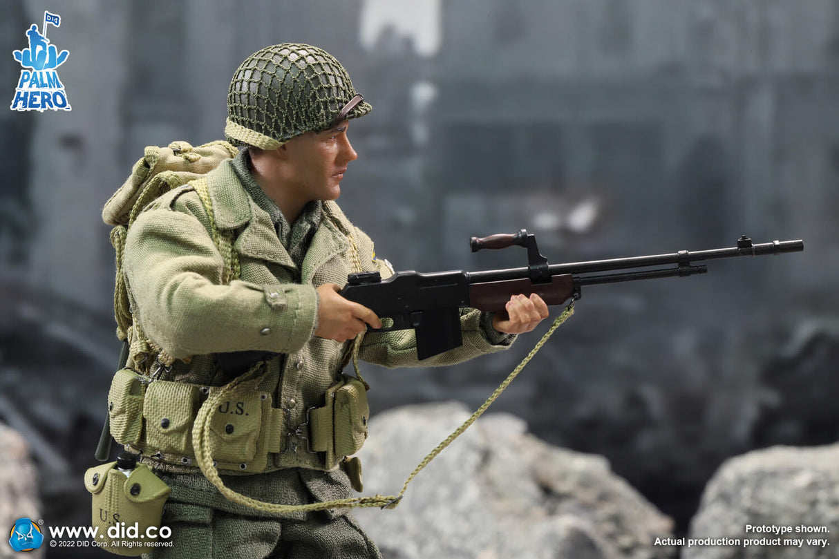 1/12 Scale Palm Hero Series WWII US 2nd Ranger Battalion Series 4 – Private First Class Reiben - NIB DID XA80012