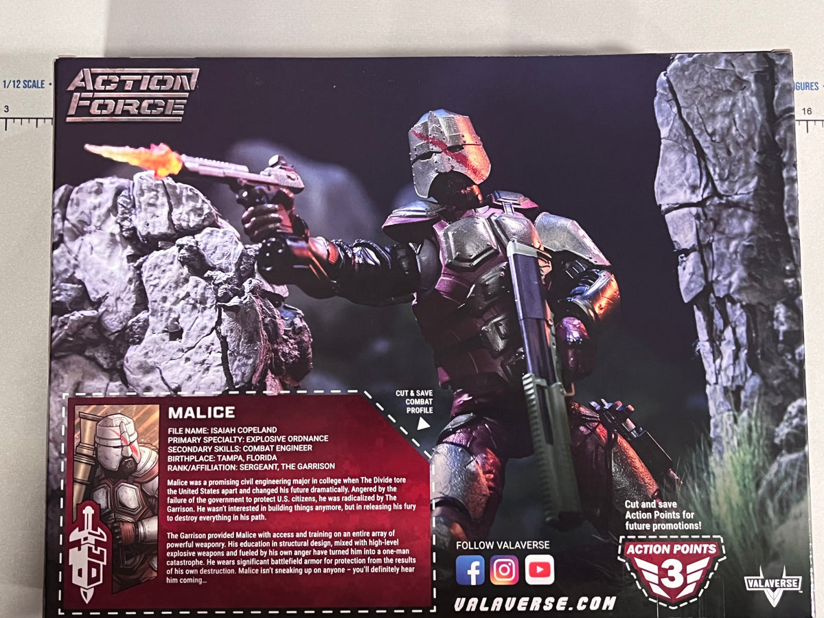 1/12 Scale Modern Action Force Malice - Valaverse