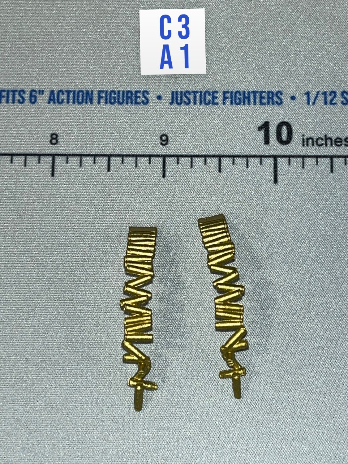 1/12 Scale Modern Era Lightning Bolt Decorative Insignia Pair - Praetorian Fury - Android Valaverse