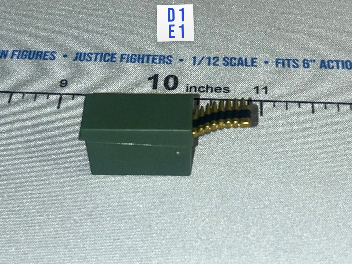 1/12 Scale Modern Era US Ammunition Can with Ammo Belt - Reaper Vanguard Driver Valaverse