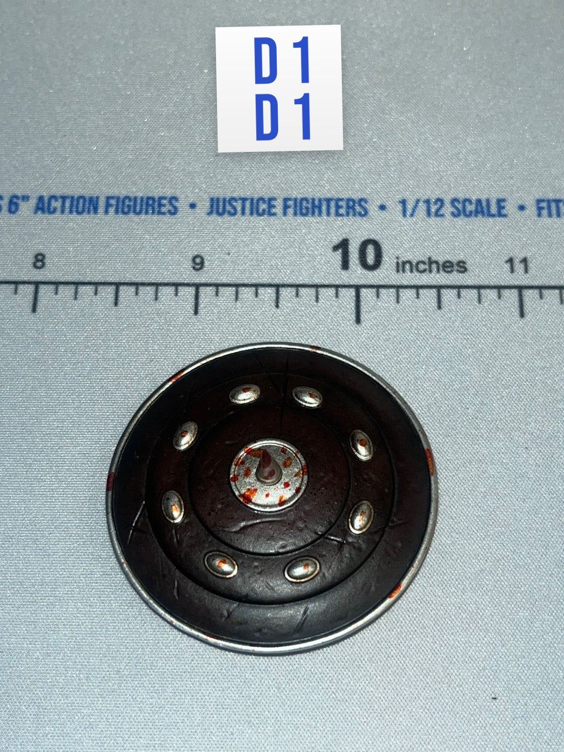 1/12 Scale Medieval Round Shield - Red Sonja TBLeauge Phicen