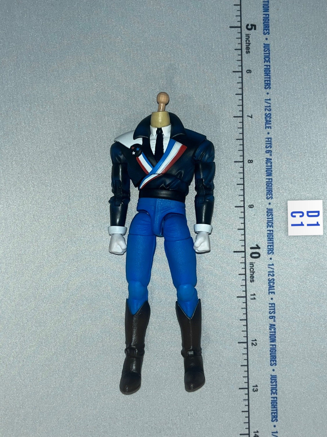 1/12 Scale Modern Era US Patriotic Hero Costume Body - American Flagg Executive Replicas