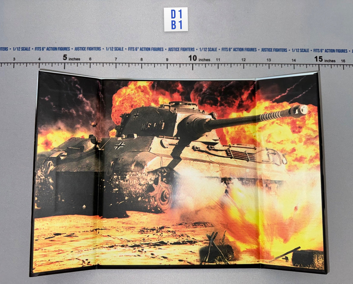 1/12 Scale WWII German Tank Backdrop
