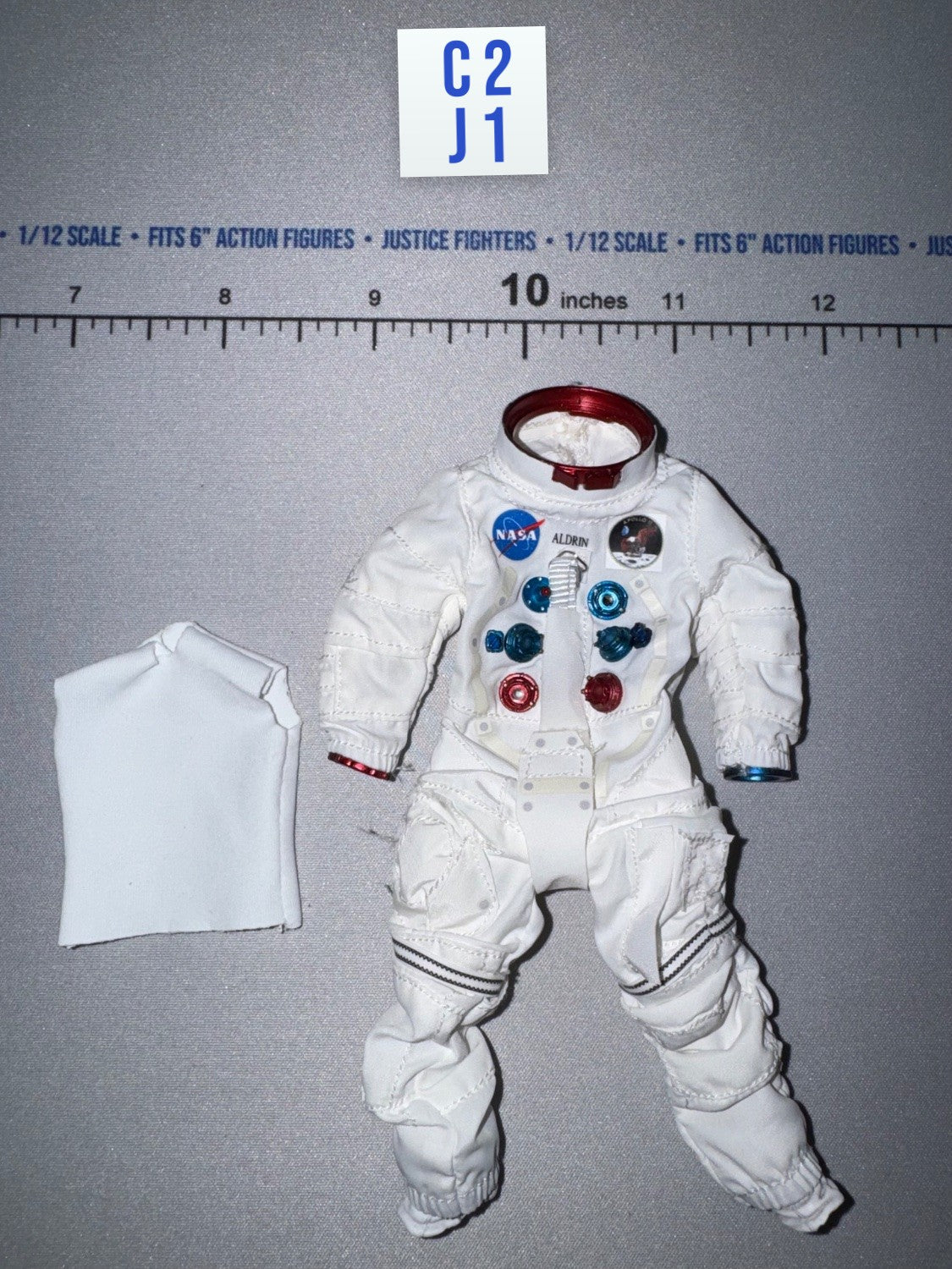 1/12 Scale Modern Era US Buzz Aldrin Apollo Astronaut Pressure Suit - Apollo 11 Astronauts - Aldrin DiD XS80034