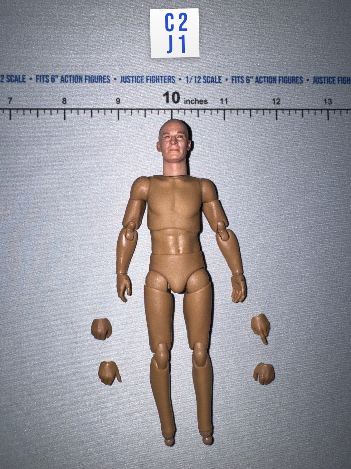 1/12 Scale Modern Era Nude Male Figure Body - Apollo 11 Astronauts - Aldrin DiD XS80034