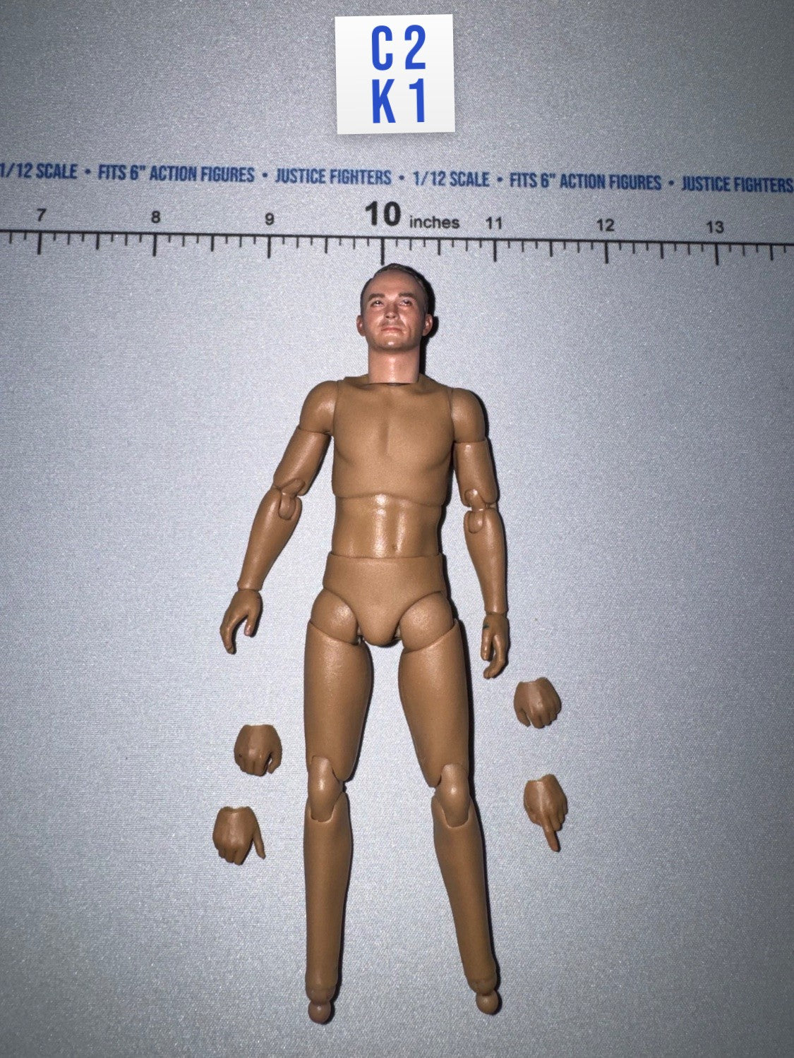 1/12 Scale Modern Era Nude Male Figure Body - Apollo 11 Astronauts DiD XS80035