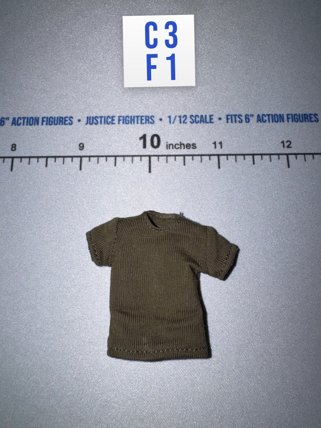 1/12 Scale WWII German T-Shirt - WWII US Ranger Private Jackson DiD XA80009