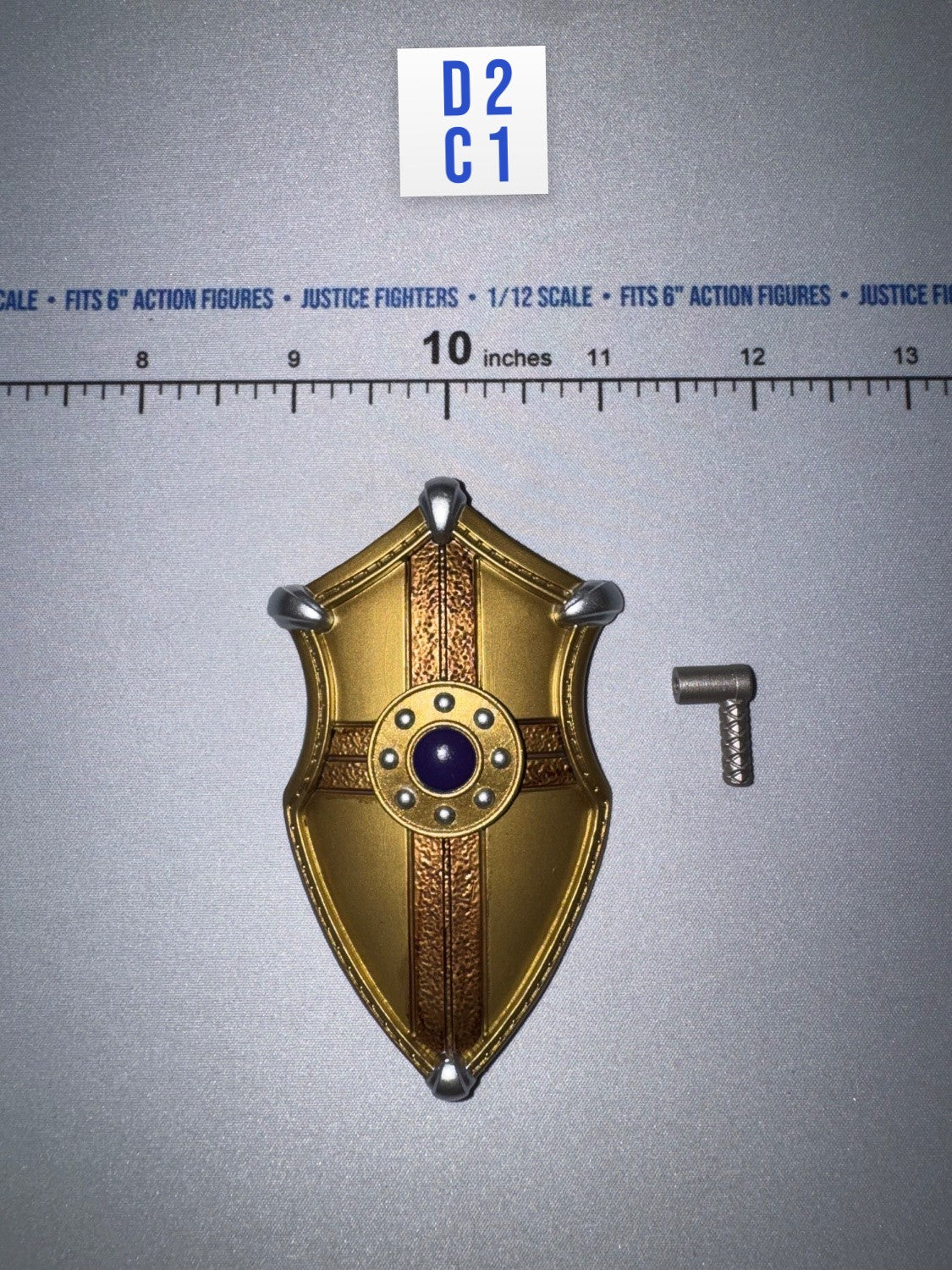 1/12 Scale Medieval Medieval Knight Shield - Sir Valgard 2 - Mythic Legions Four Horsemen Four Horsemen