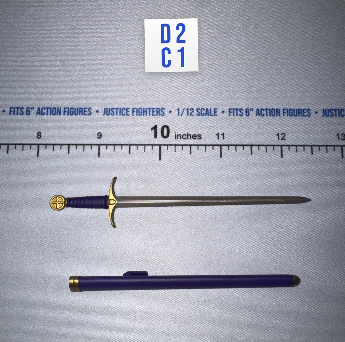 1/12 Scale Medieval Medieval Sword with Scabbard - Sir Valgard 2 - Mythic Legions Four Horsemen Four Horsemen