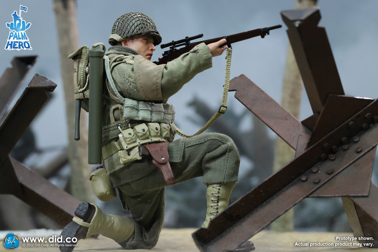 1/12 Scale Palm Hero Series WWII US 2nd Ranger Battalion Series 2 – Private Jackson - NIB DID XA80009