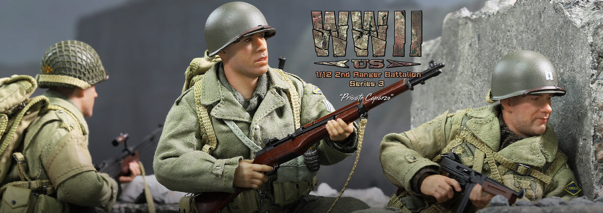 1/12 Scale Palm Hero Series WWII US 2nd Ranger Battalion Series 3 – Private Caparzo - NIB DID XA80011
