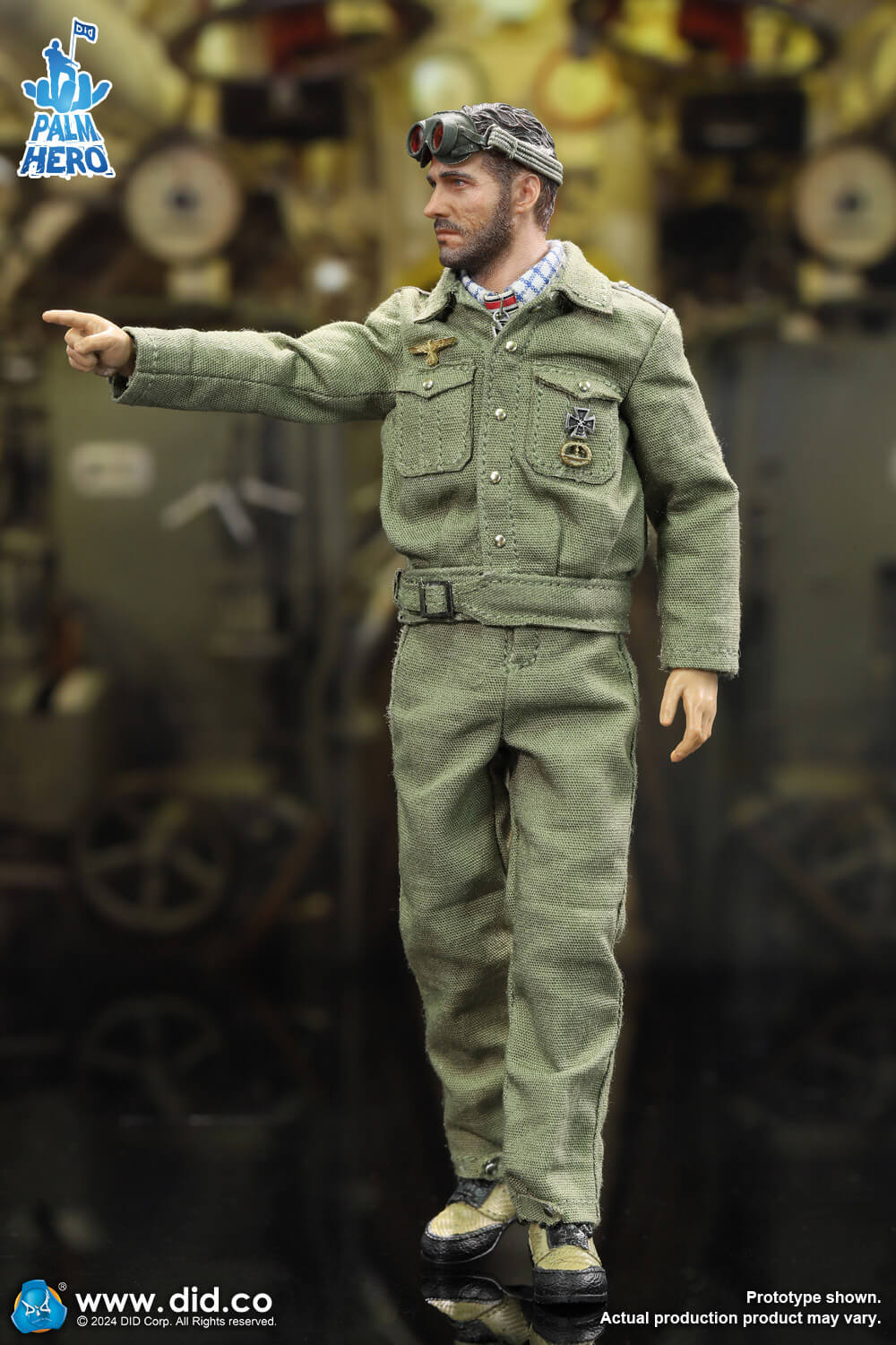 1/12 Scale WWII German U-Boat Commander - Lehmann - NIB DID XD80026 Palm Hero Series