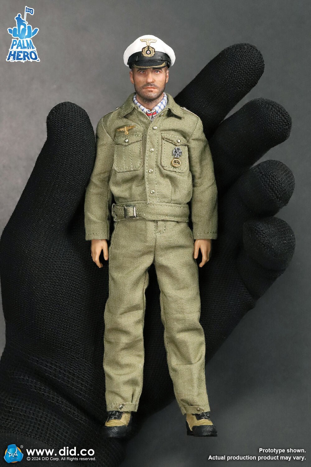 1/12 Scale WWII German U-Boat Commander - Lehmann - NIB DID XD80026 Palm Hero Series