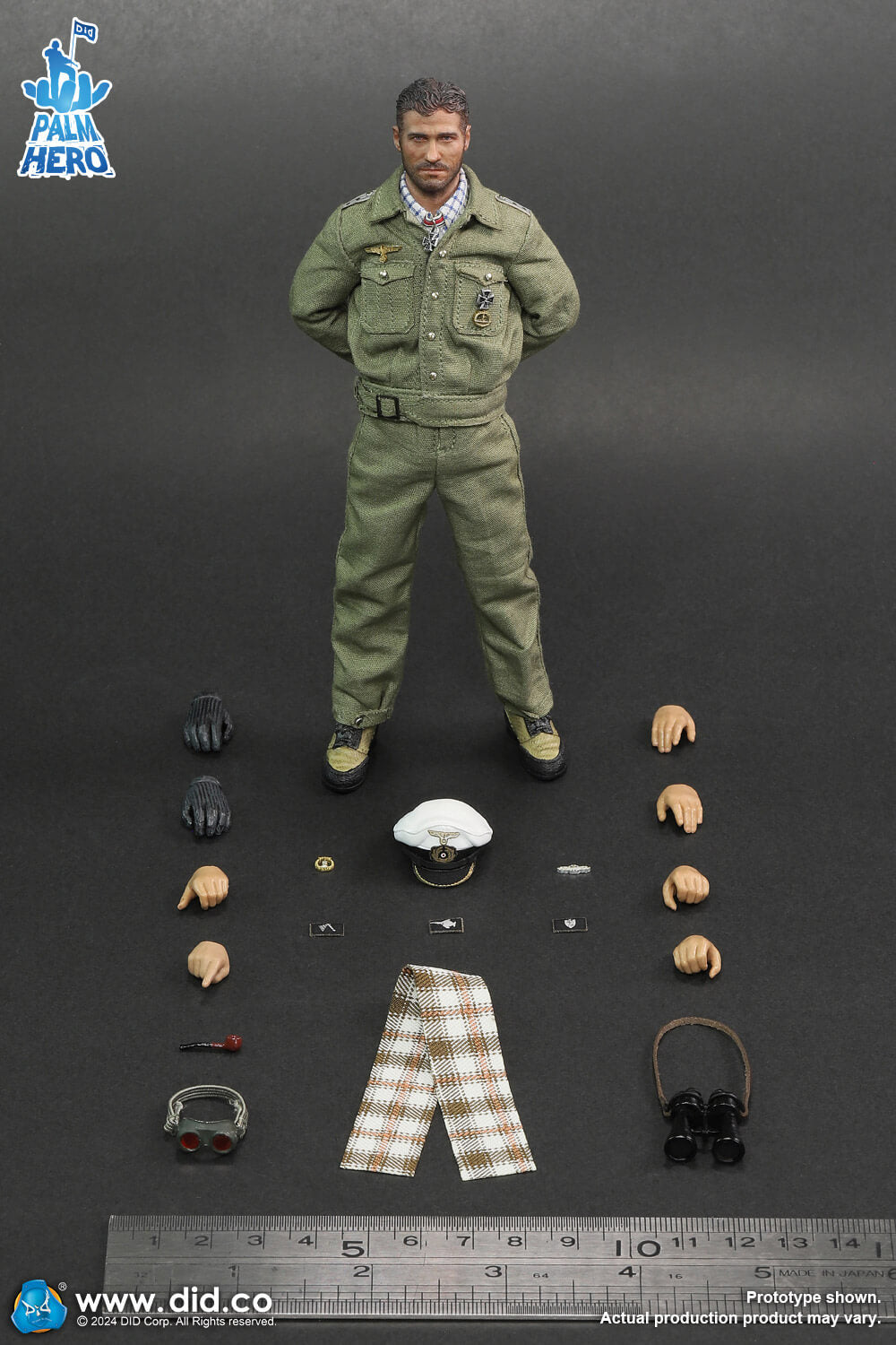 1/12 Scale WWII German U-Boat Commander - Lehmann - NIB DID XD80026 Palm Hero Series