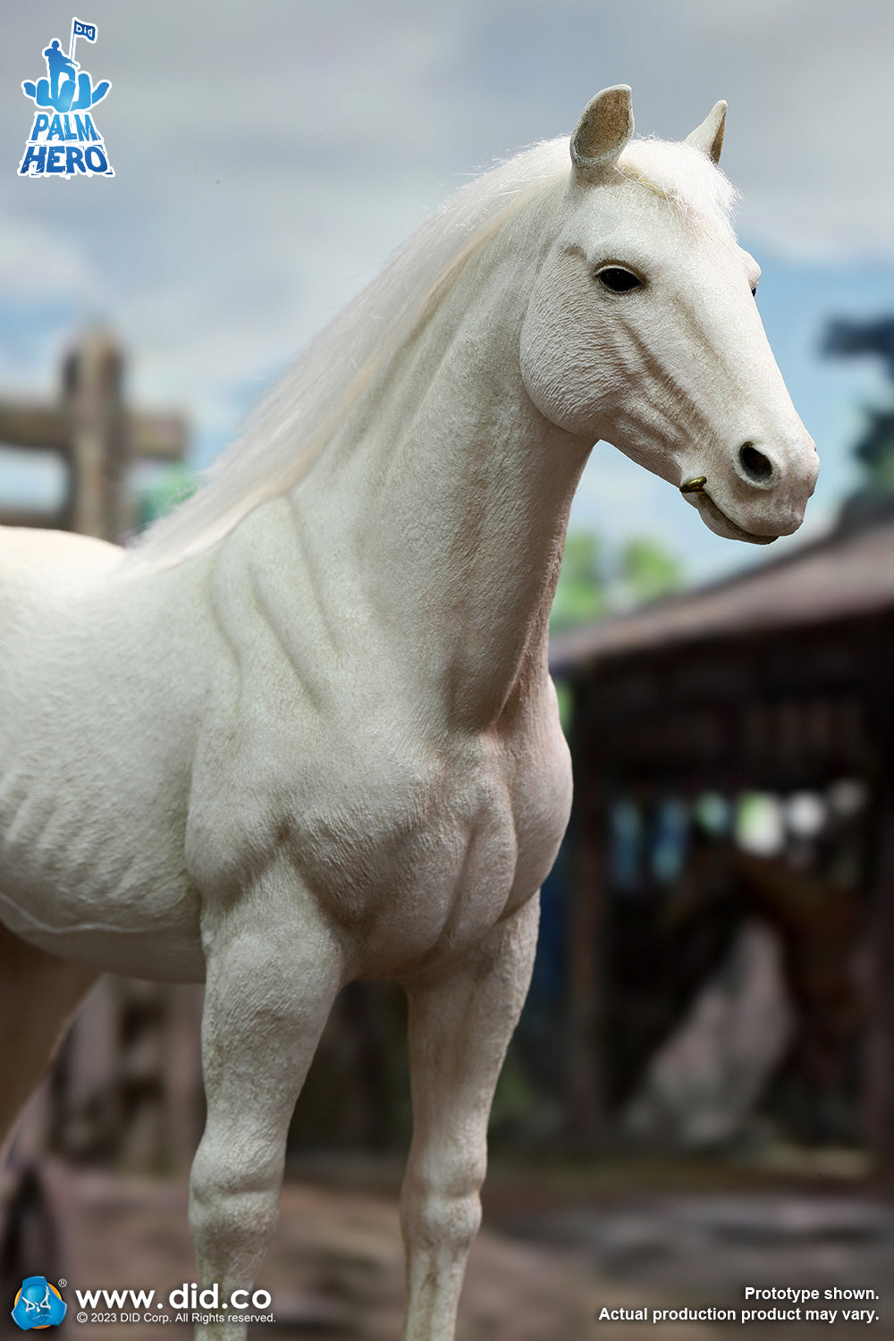 1/12 Scale Palm Hero Series White Horse - NIB DID XH80021