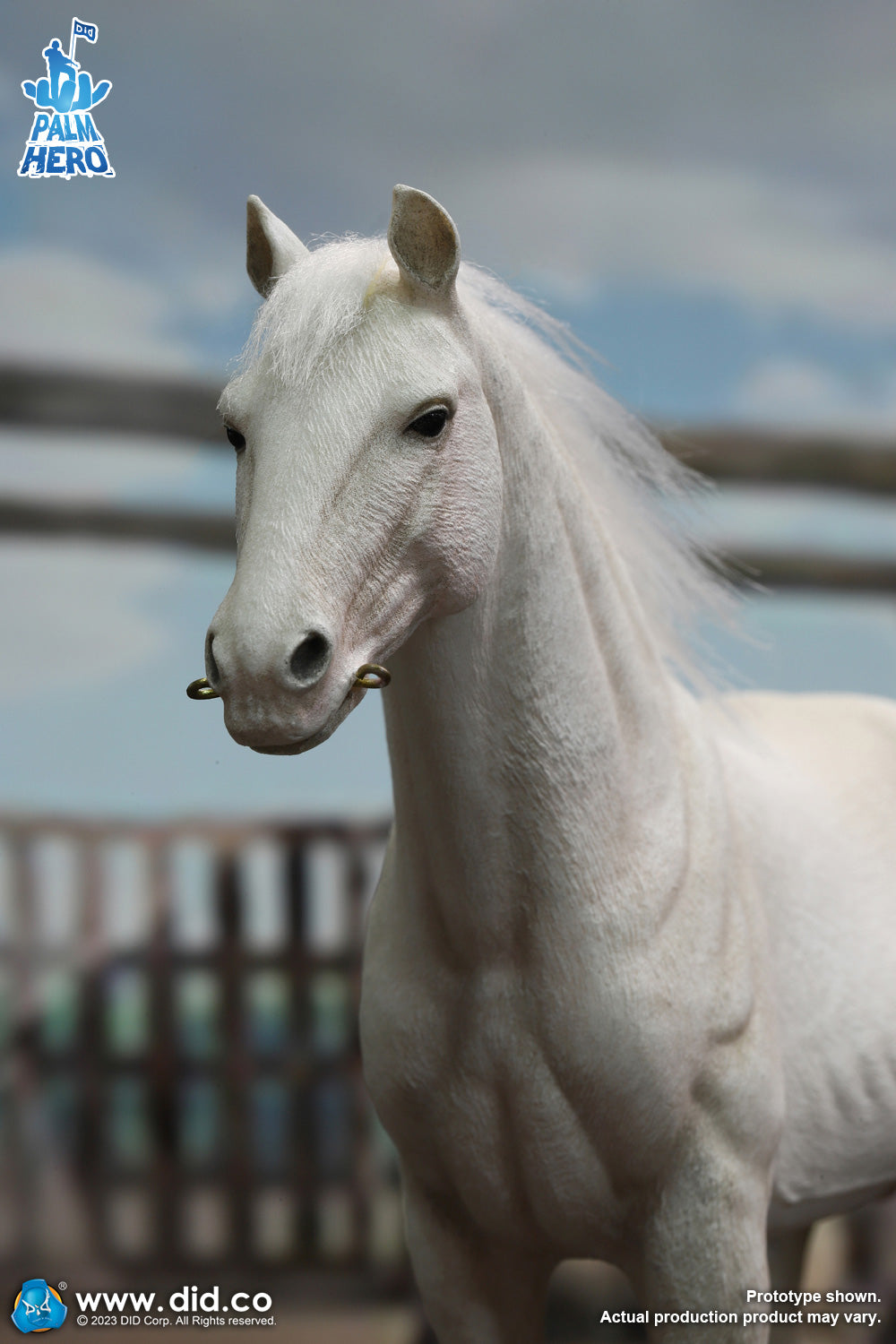 1/12 Scale Palm Hero Series White Horse - NIB DID XH80021