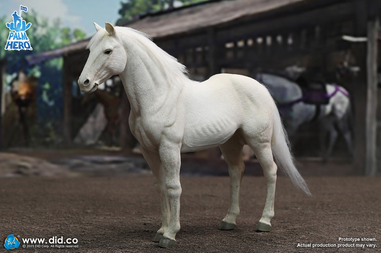 1/12 Scale Palm Hero Series White Horse - NIB DID XH80021