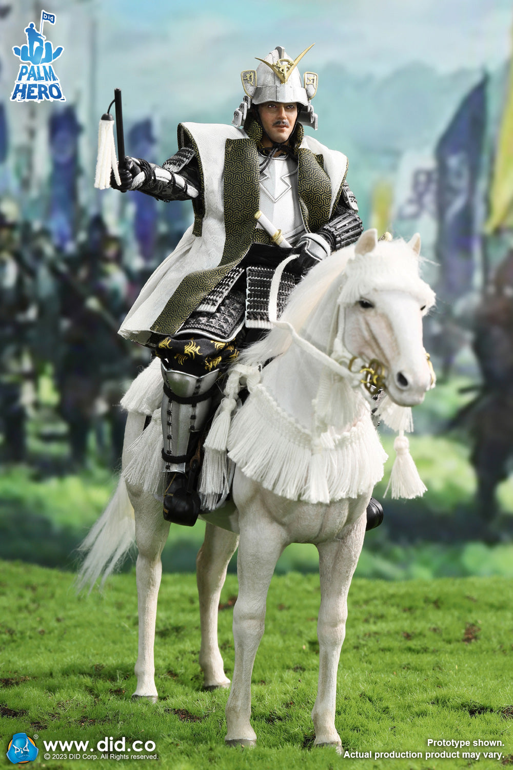 1/12 Scale Palm Hero Series White Horse - NIB DID XH80021