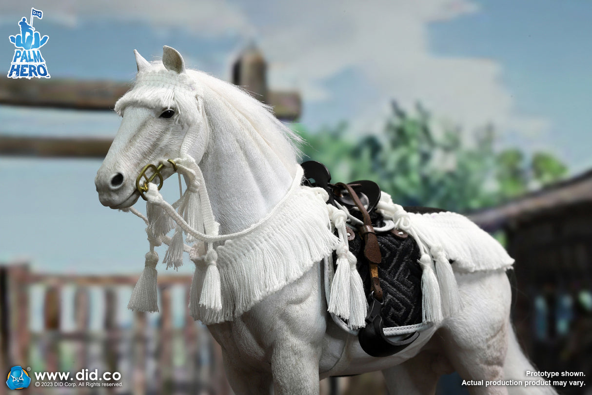 1/12 Scale Palm Hero Series White Horse - NIB DID XH80021
