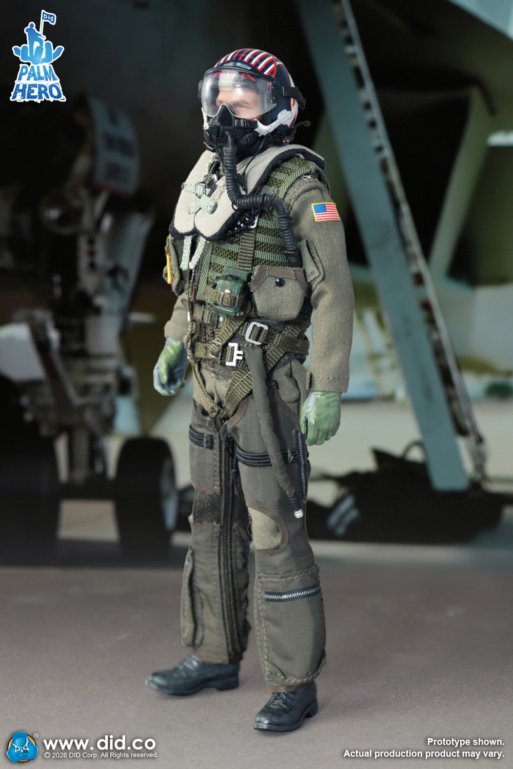 1/12 Scale The US Navy F/A-18E Pilot - Captain Mitchell - NIB DID XM80031 - Fighter Weapons School Instructor