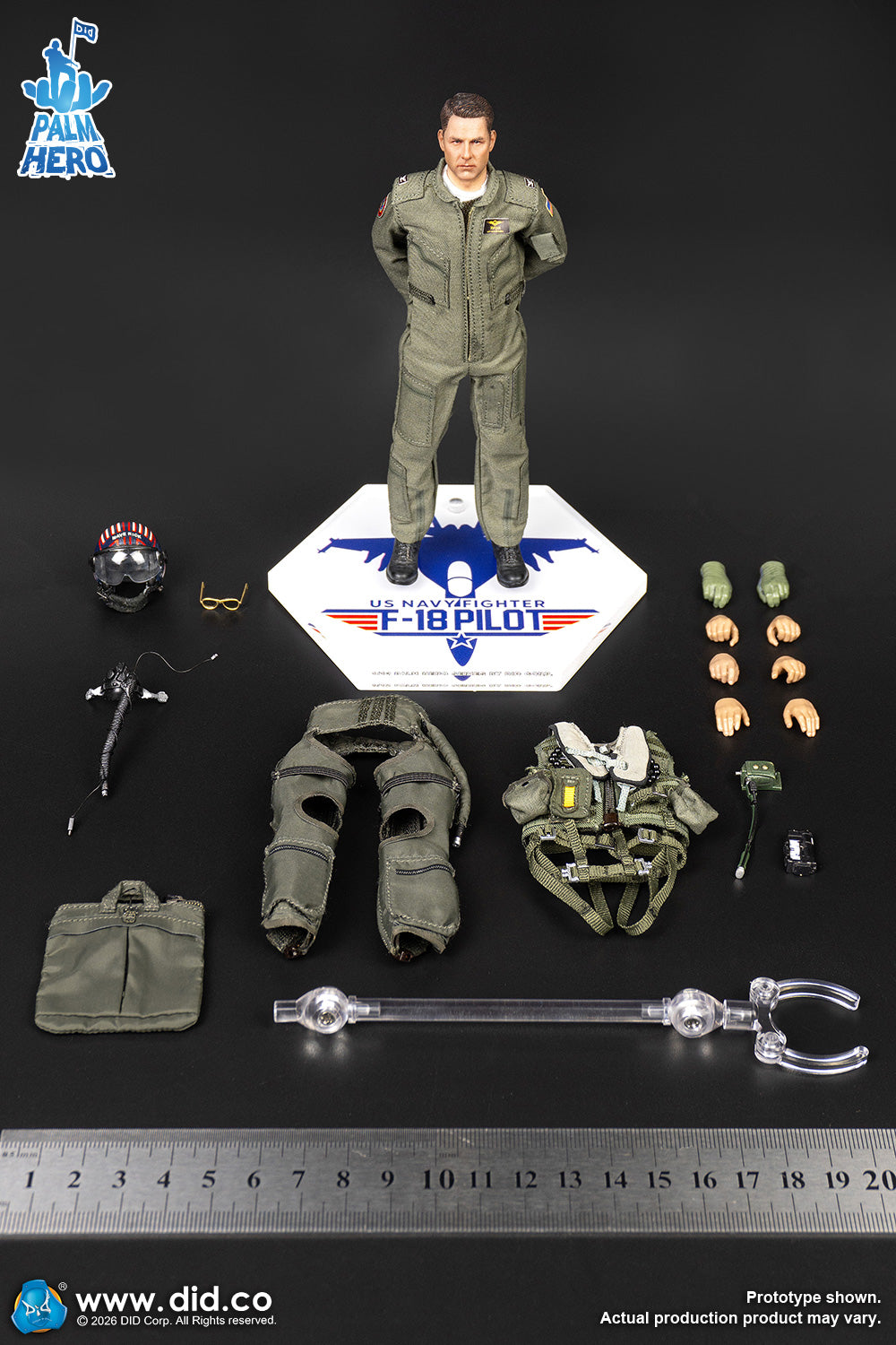 1/12 Scale The US Navy F/A-18E Pilot - Captain Mitchell - NIB DID XM80031 - Fighter Weapons School Instructor
