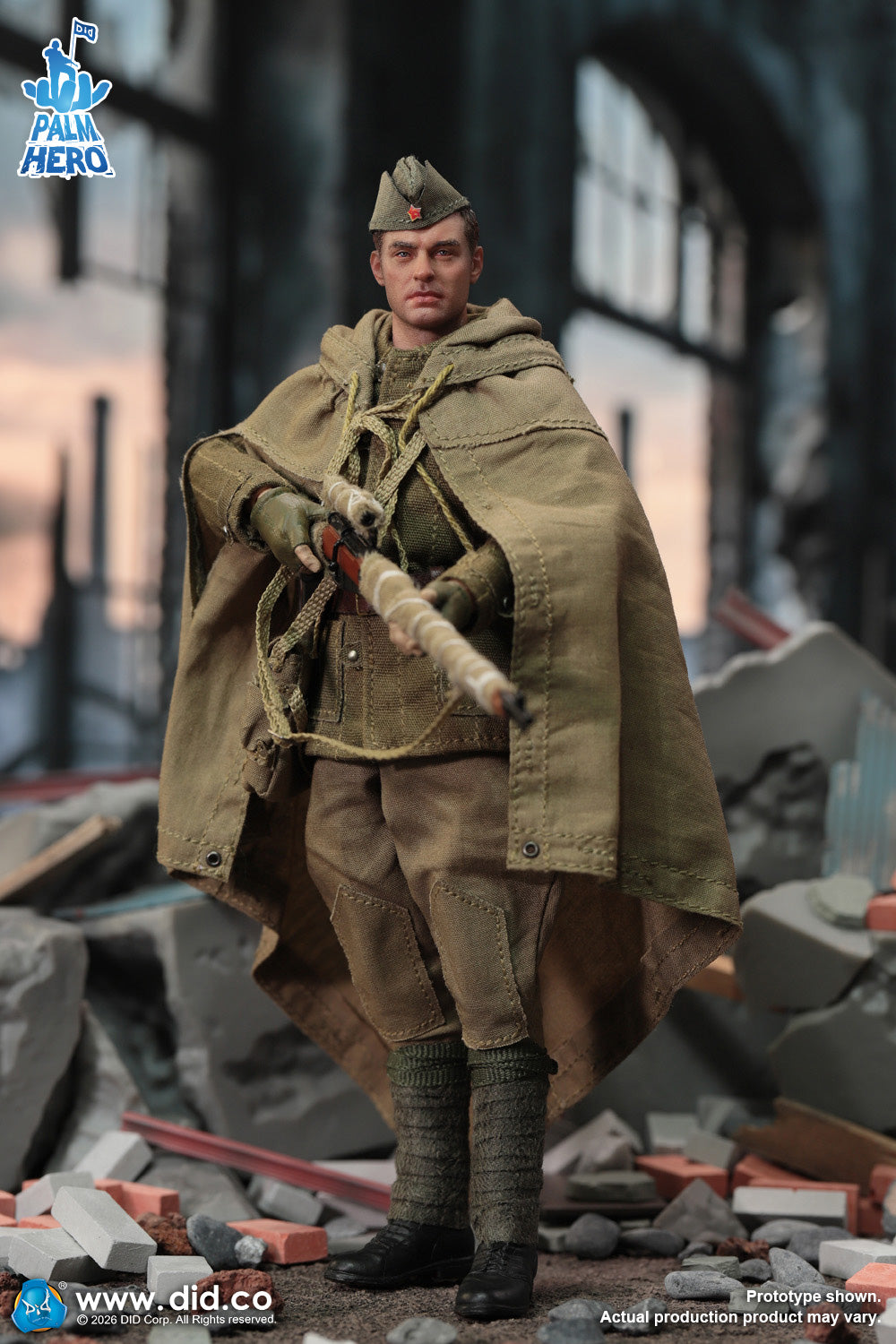 1/12 Scale WWII Russian Sniper - Vasily Zaitsev - NIB DID XR80037