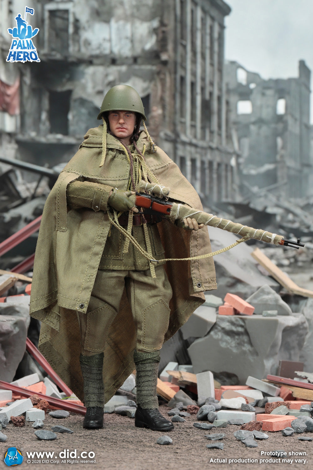 1/12 Scale WWII Russian Sniper - Vasily Zaitsev - NIB DID XR80037