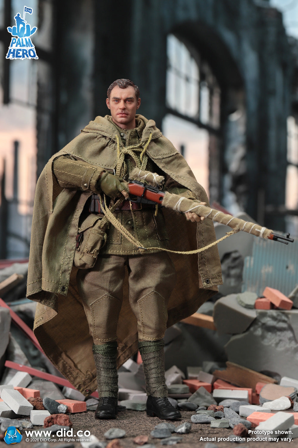 1/12 Scale WWII Russian Sniper - Vasily Zaitsev - NIB DID XR80037