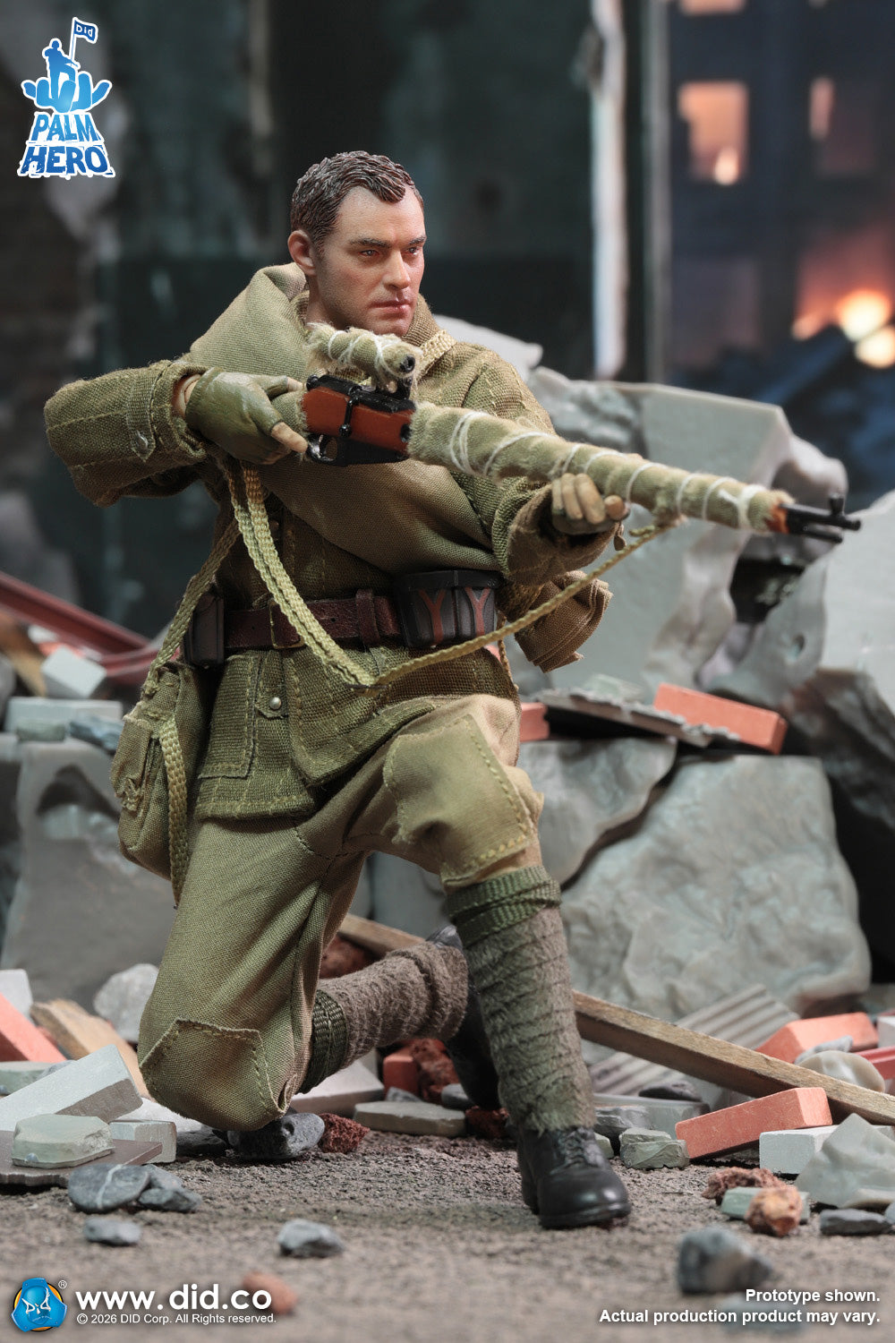 1/12 Scale WWII Russian Sniper - Vasily Zaitsev - NIB DID XR80037