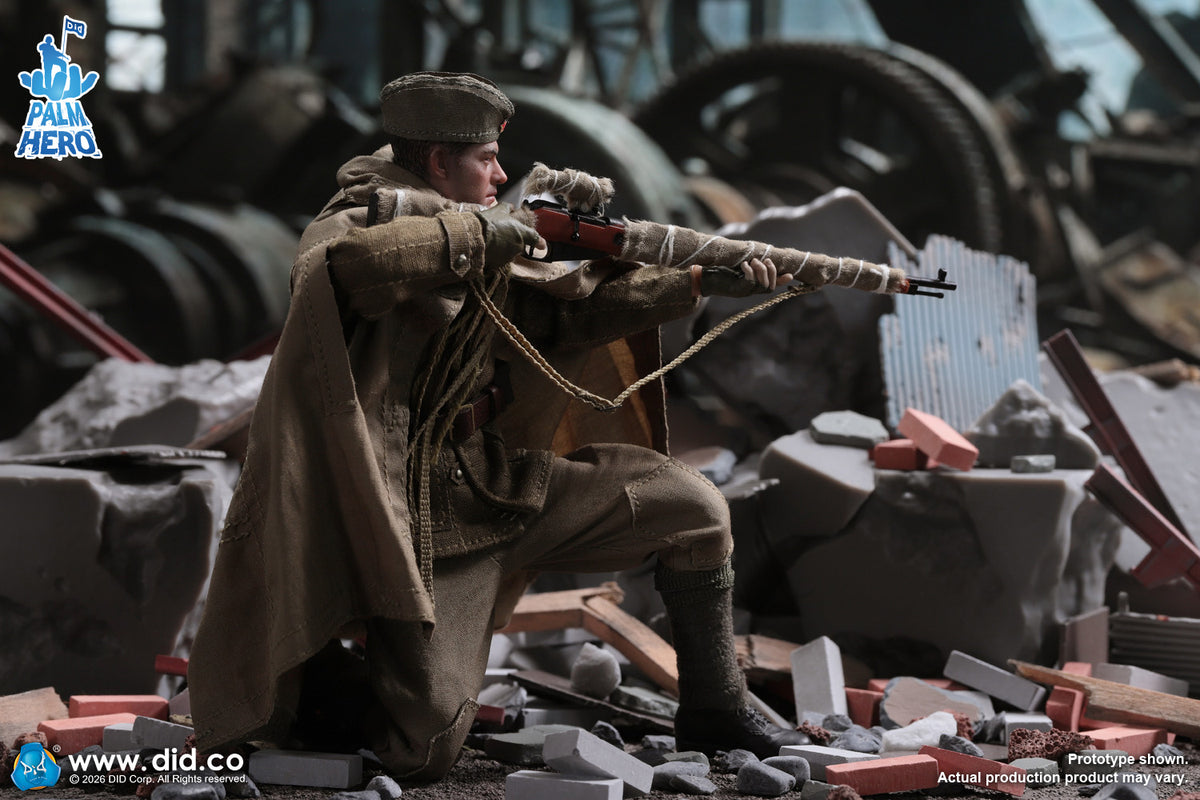 1/12 Scale WWII Russian Sniper - Vasily Zaitsev - NIB DID XR80037
