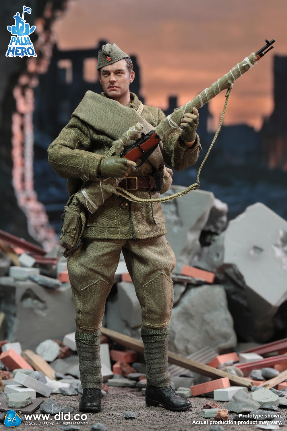 1/12 Scale WWII Russian Sniper - Vasily Zaitsev - NIB DID XR80037