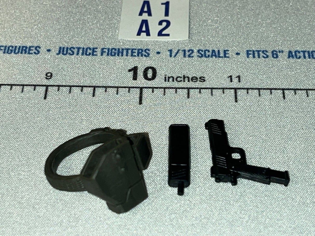 1/12 Scale Modern Era Pistol with Holster and Supressor Set - GI Joe Classified