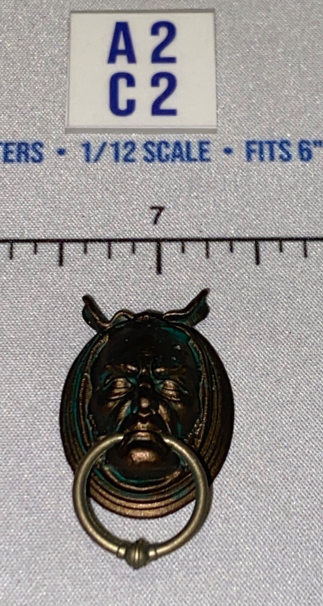 1/12 Scale Fantasy Demon Face Door Knocker - Four Horsemen - Mythic Legions