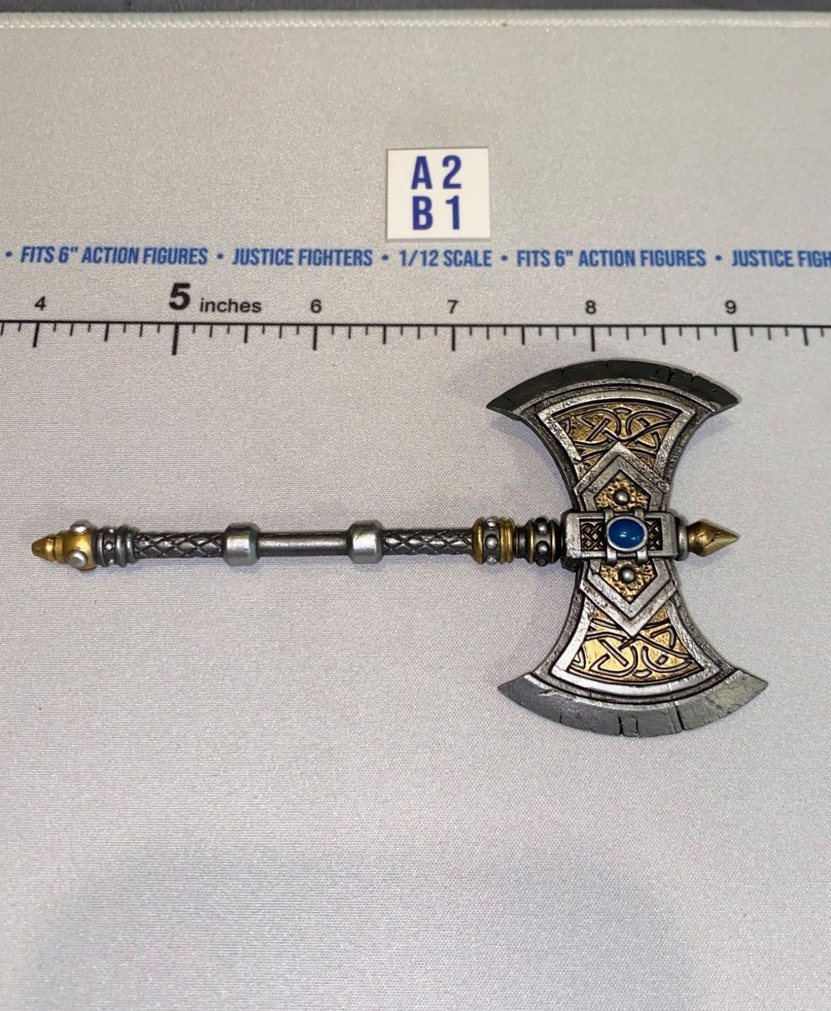 1/12 Scale Medieval Fantasy Double-Headed Battle Axe - Four Horsemen - Mythic Legions