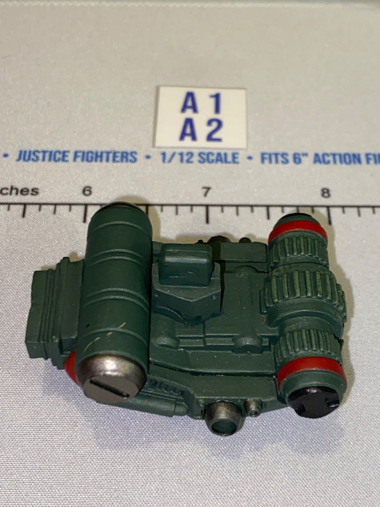 1/12 Scale Sci-Fi Green and Red Backpack - Four Horsemen - Cosmic Legions