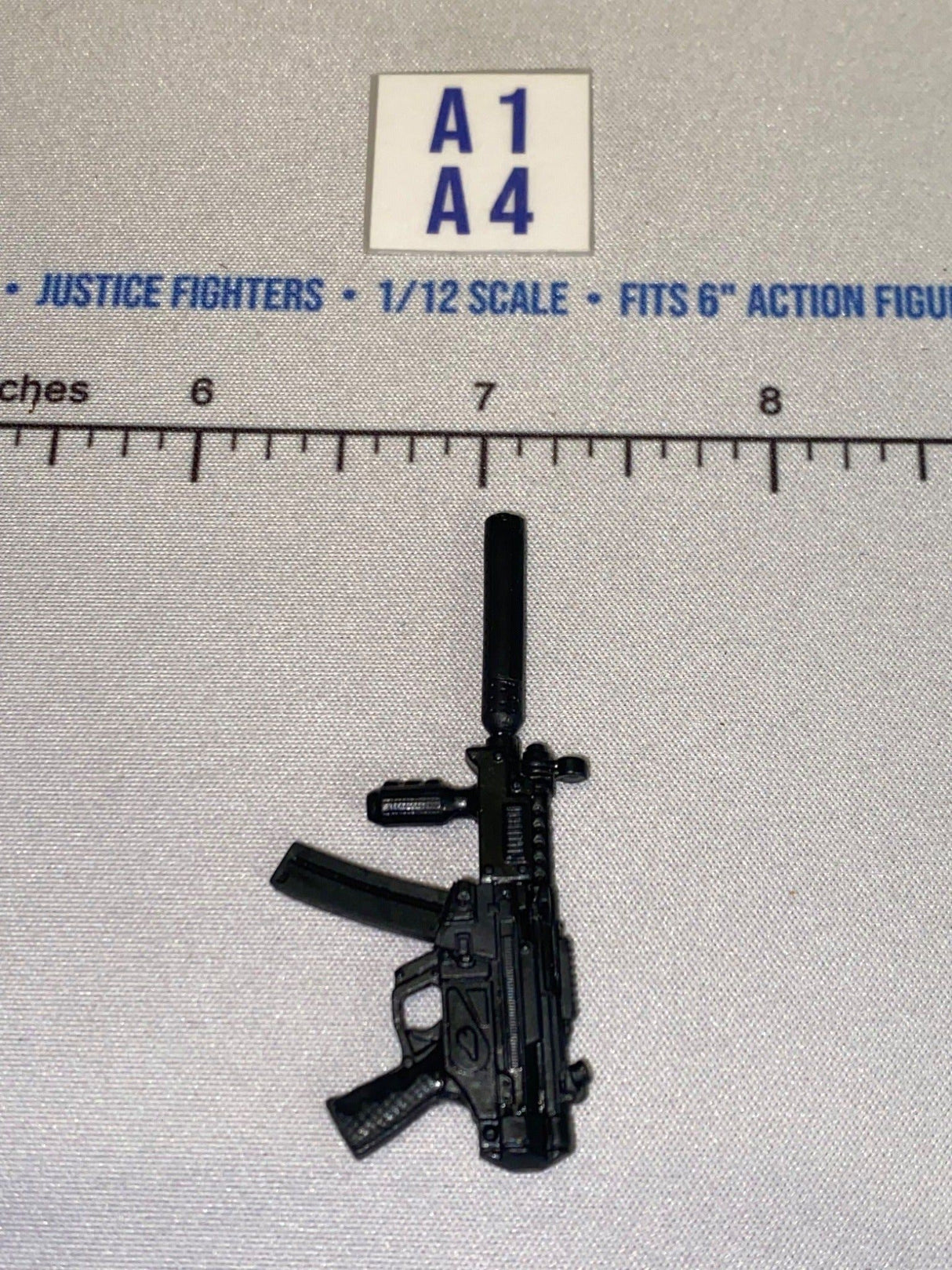 1/12 Scale Modern Era MP5 Submachine Gun with Suppressor