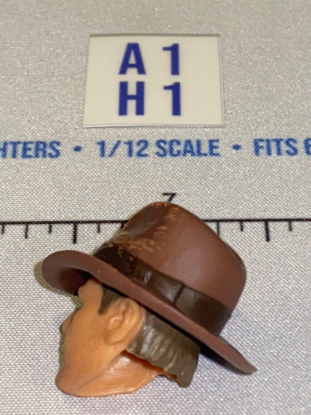 1/12 Scale Indiana Jones Head Sculpt with Hat