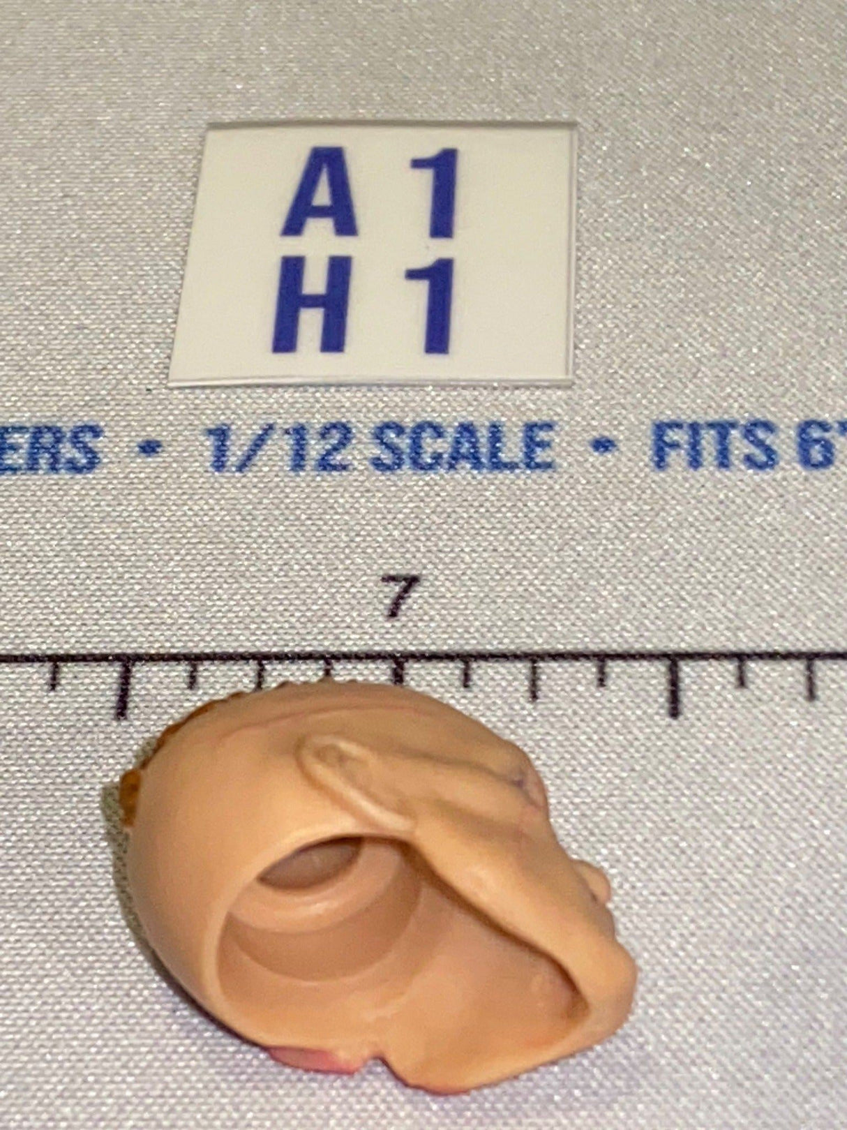 1/12 Scale Male Head Sculpt - Cobra Scrap Iron - GI Joe Classified