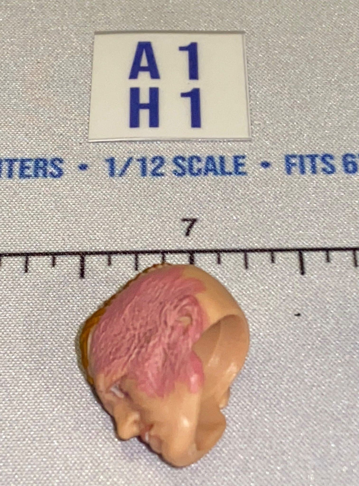 1/12 Scale Male Head Sculpt - Cobra Scrap Iron - GI Joe Classified