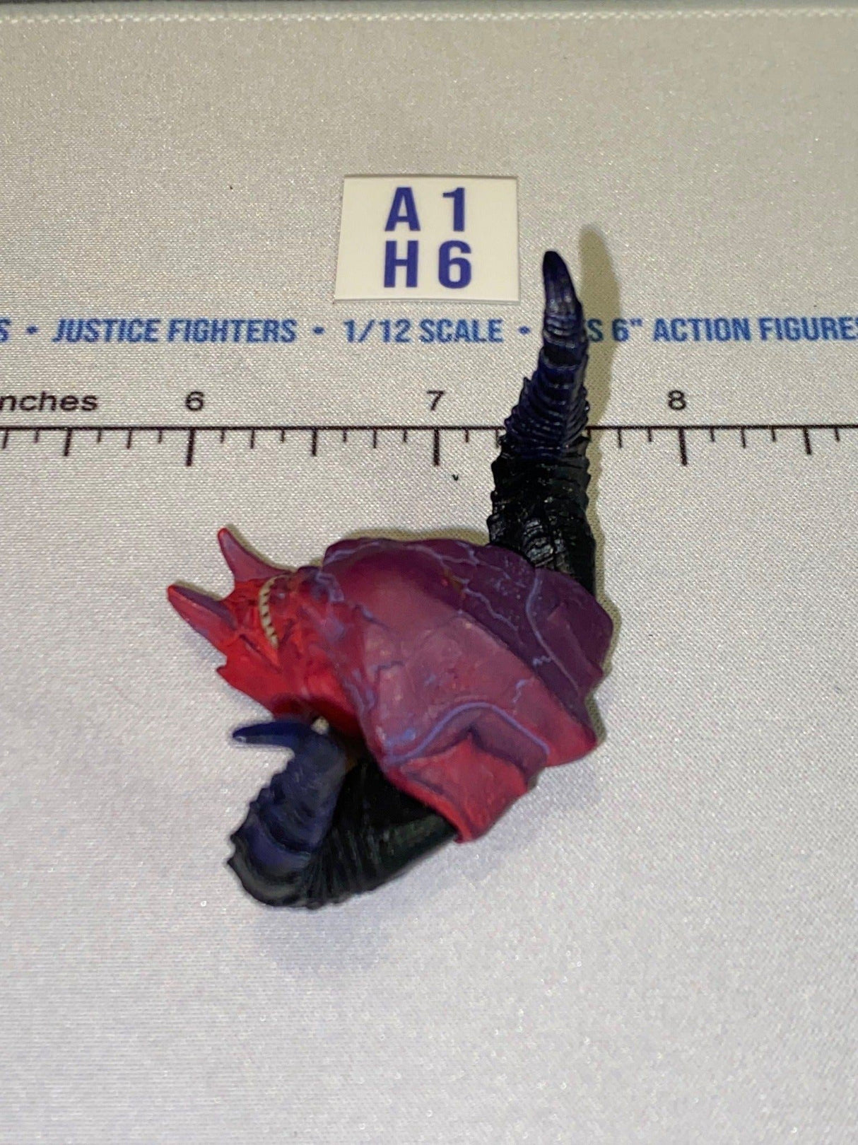 1/12 Scale Fantasy Demon Head Sculpt with Large Horns - Four Horsemen - Mythic Legions