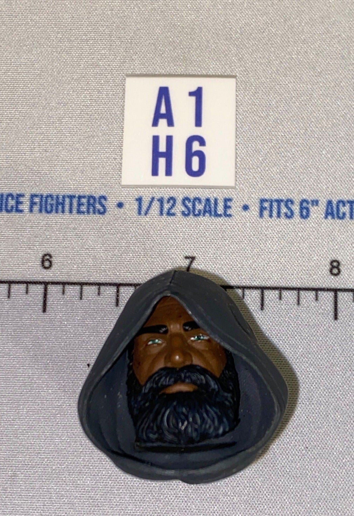1/12 Scale Male Head Sculpt - Wizard Hooded - Four Horsemen - Mythic Legions